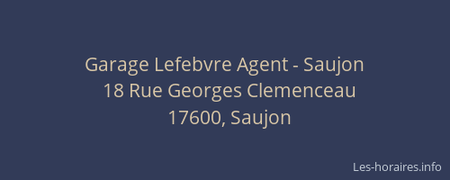 Garage Lefebvre Agent - Saujon