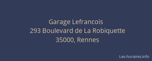 Garage Lefrancois