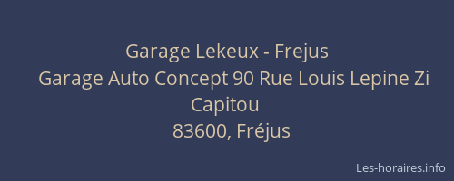 Garage Lekeux - Frejus