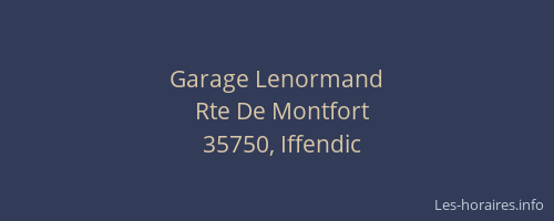 Garage Lenormand