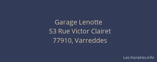 Garage Lenotte