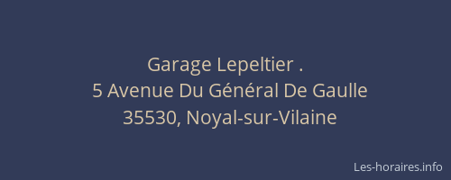 Garage Lepeltier .