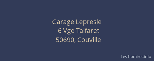 Garage Lepresle