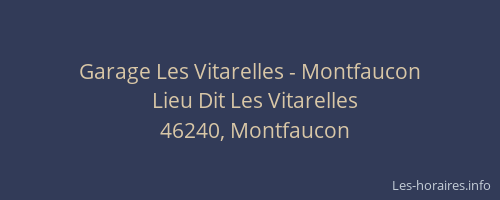 Garage Les Vitarelles - Montfaucon
