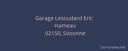 Garage Lesoudard Eric