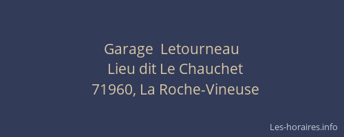 Garage  Letourneau