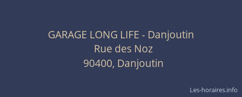 GARAGE LONG LIFE - Danjoutin