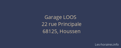 Garage LOOS