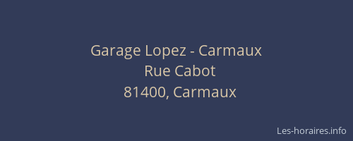 Garage Lopez - Carmaux
