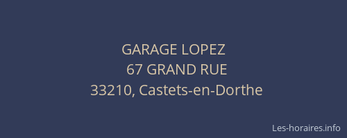GARAGE LOPEZ