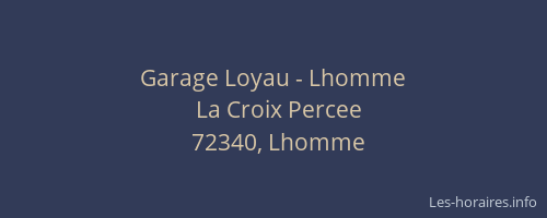 Garage Loyau - Lhomme