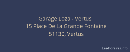 Garage Loza - Vertus