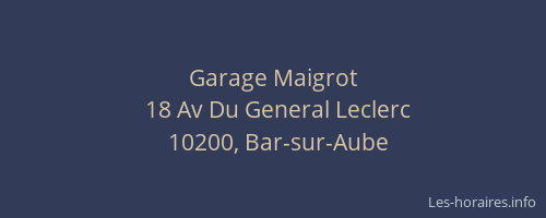 Garage Maigrot