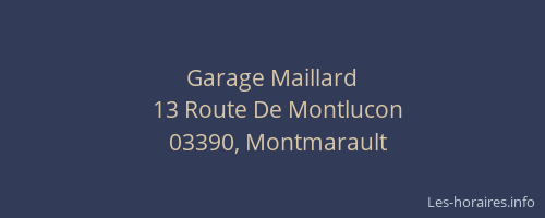 Garage Maillard