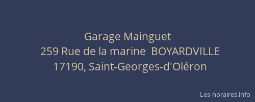 Garage Mainguet