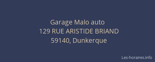 Garage Malo auto