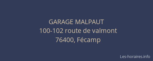 GARAGE MALPAUT