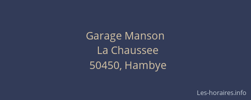 Garage Manson