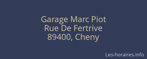 Garage Marc Piot