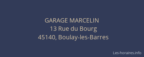GARAGE MARCELIN