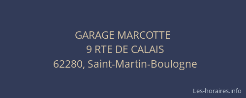 GARAGE MARCOTTE