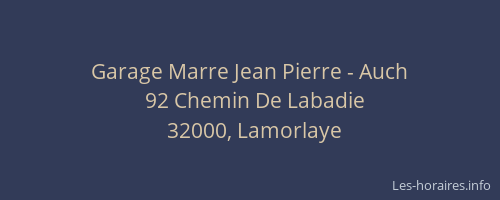 Garage Marre Jean Pierre - Auch