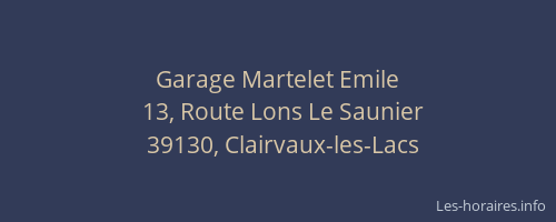 Garage Martelet Emile