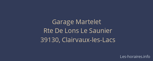 Garage Martelet