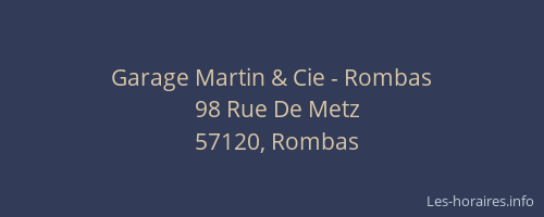 Garage Martin & Cie - Rombas