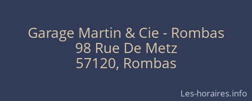 Garage Martin & Cie - Rombas