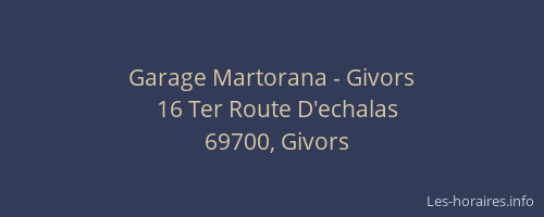 Garage Martorana - Givors