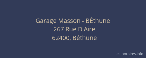 Garage Masson - BÉthune