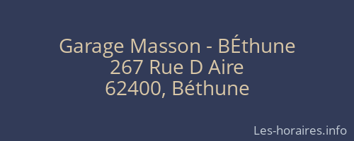 Garage Masson - BÉthune