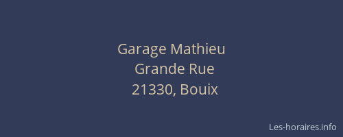 Garage Mathieu