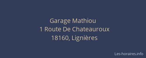 Garage Mathiou