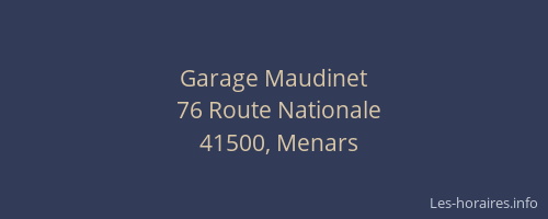 Garage Maudinet