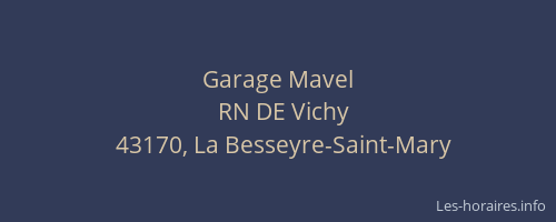 Garage Mavel