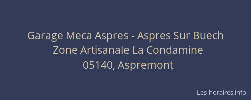 Garage Meca Aspres - Aspres Sur Buech