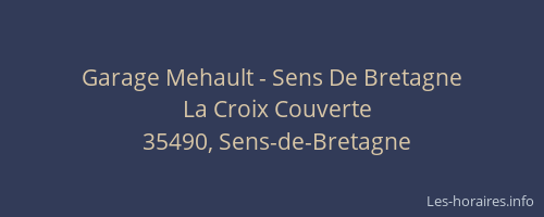 Garage Mehault - Sens De Bretagne