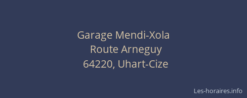 Garage Mendi-Xola