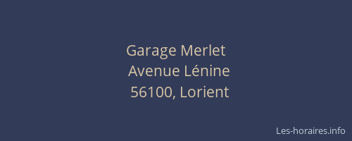 Garage Merlet