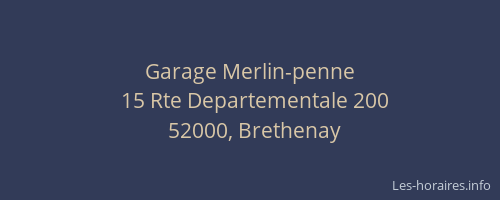 Garage Merlin-penne