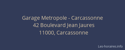 Garage Metropole - Carcassonne