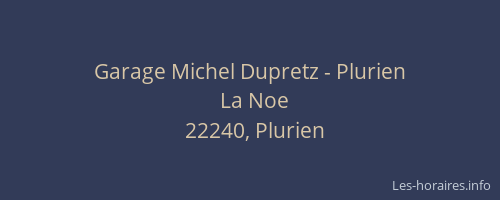Garage Michel Dupretz - Plurien