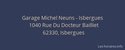 Garage Michel Neuns - Isbergues