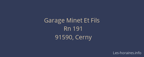 Garage Minet Et Fils