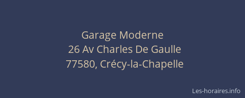 Garage Moderne