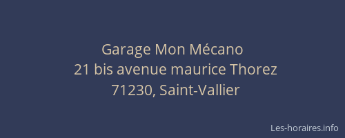 Garage Mon M&eacute;cano