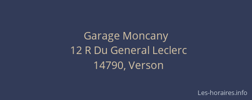 Garage Moncany