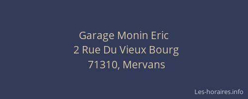 Garage Monin Eric